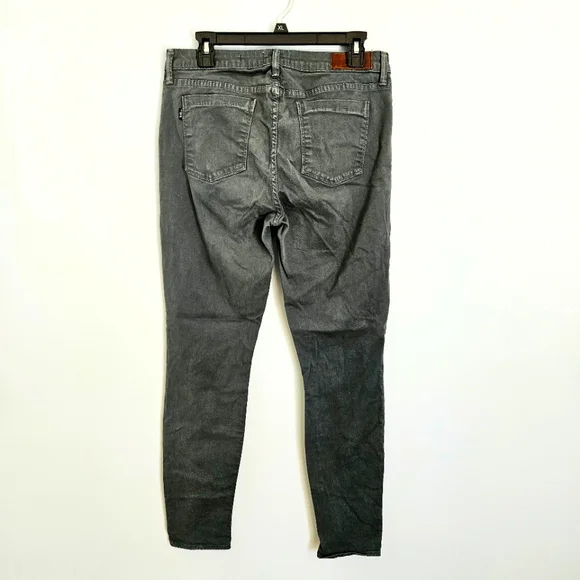 EUC Parker Smith Forest Green Denim Skinny Jeans w/ Stretchy Waist Women's Sz 31 - Picture 7 of 7